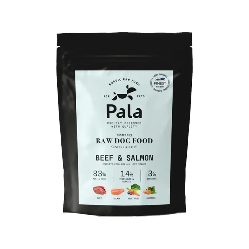 Pala 3 Beef & Salmon Luftorkad Spannmålsfri Hundmat | Köp online