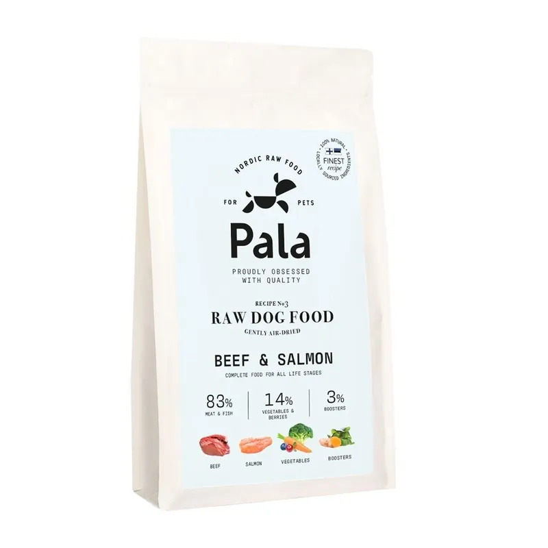Pala 3 Beef & Salmon Luftorkad Spannmålsfri Hundmat | Storsäljare