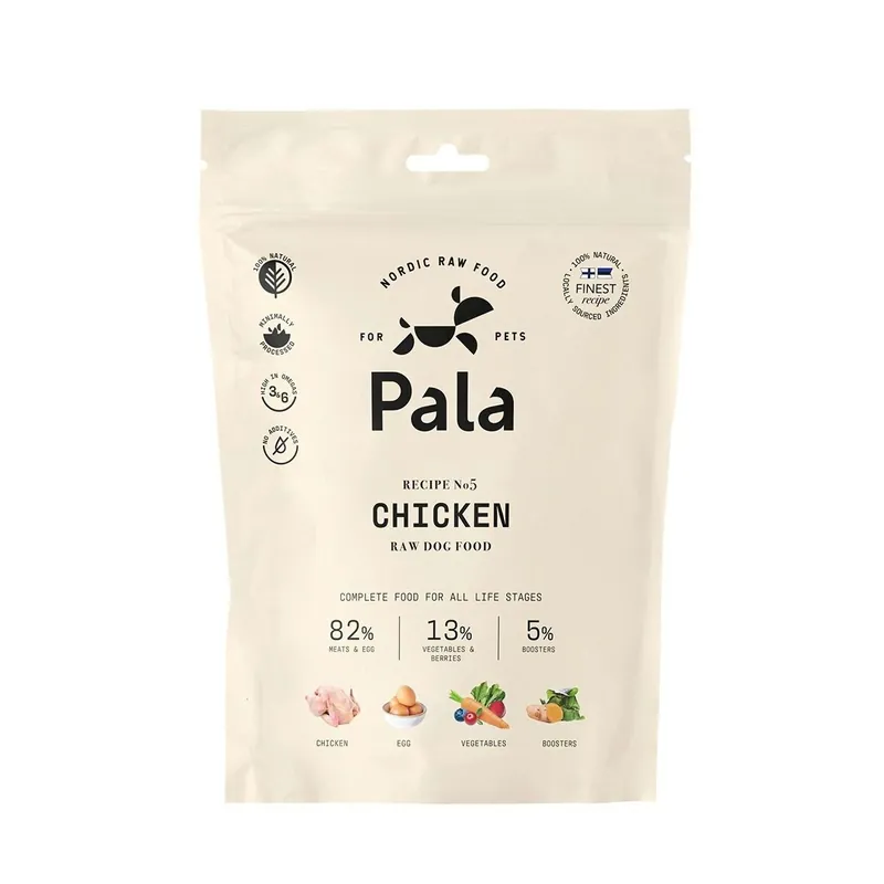 Finns att beställa | Pala 5 Chicken Lufttorkad Spannmålsfri Hundmat