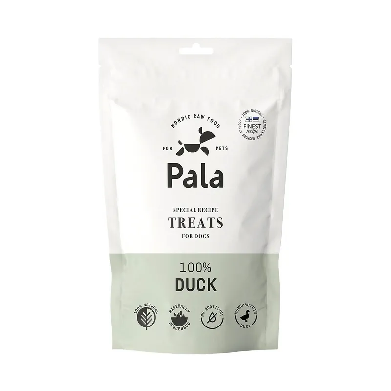Ny produkt - Pala 100% Duck Lufttorkat Hundgodis 100 g
