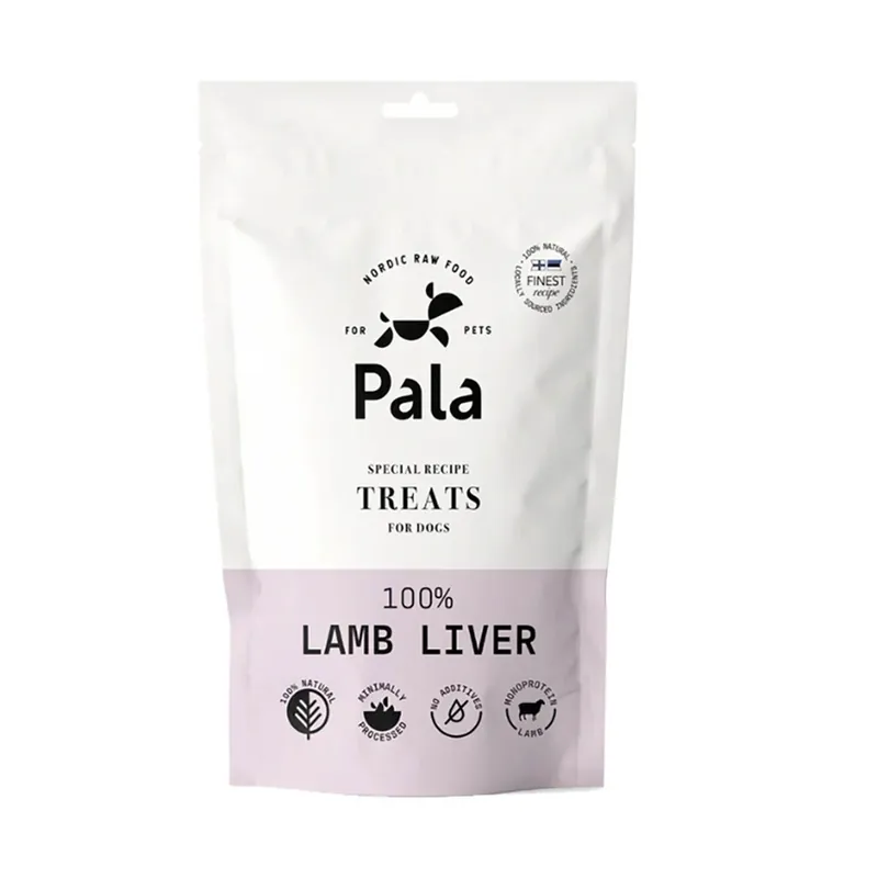 Pala 100% Lamb Liver Lufttorkat Godis till Hund och Katt 100 g - Precis inkommet
