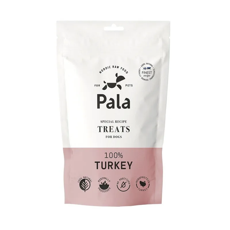 Pala 100% Turkey Lufttorkat Hundgodis 100 g - Trygg betalning