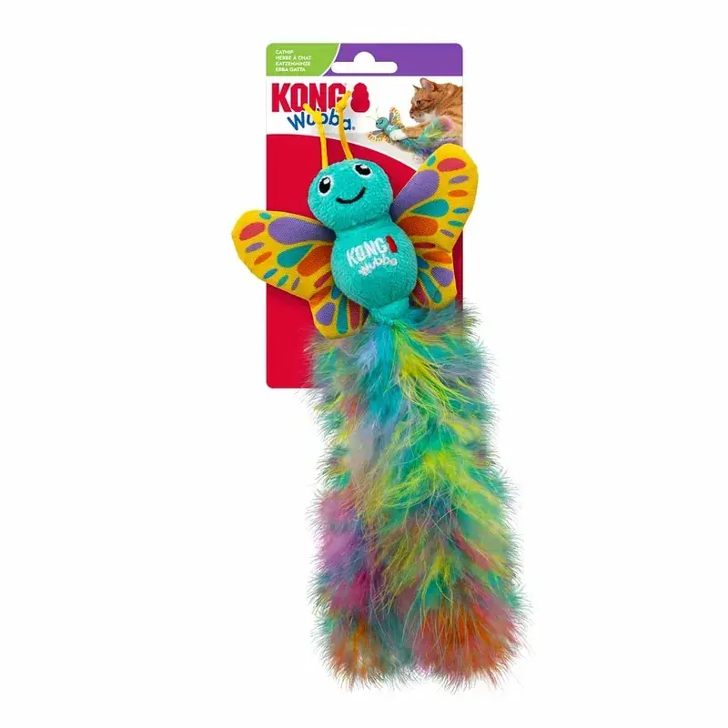 KONG Wubba Butterfly Kattleksak - 28 cm - Sänkt pris