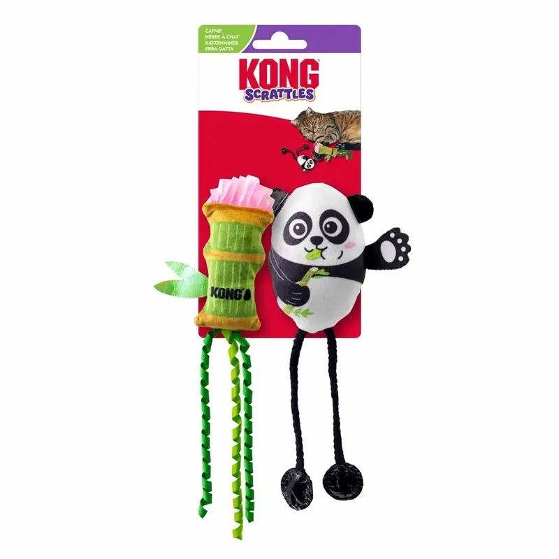 KONG Cat Scrattles Panda 2-pack - 2-pack - Erbjudande
