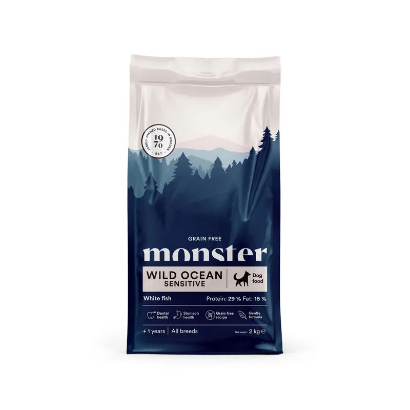 Dog Grain Free Wild Ocean Sensitive All Breed - 12 kg - Lågt pris