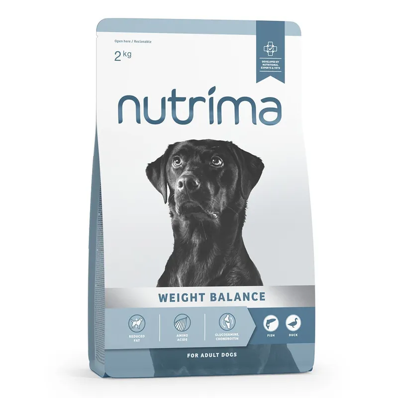 Bästa pris | Nutrima Dog Adult Weight Balance Fish & Duck Torrfoder till Hund