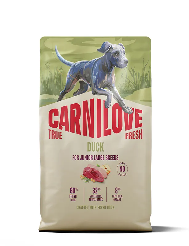 Tillverkarpris - True Fresh Duck Large Junior Torrfoder för Valpar - 4 kg