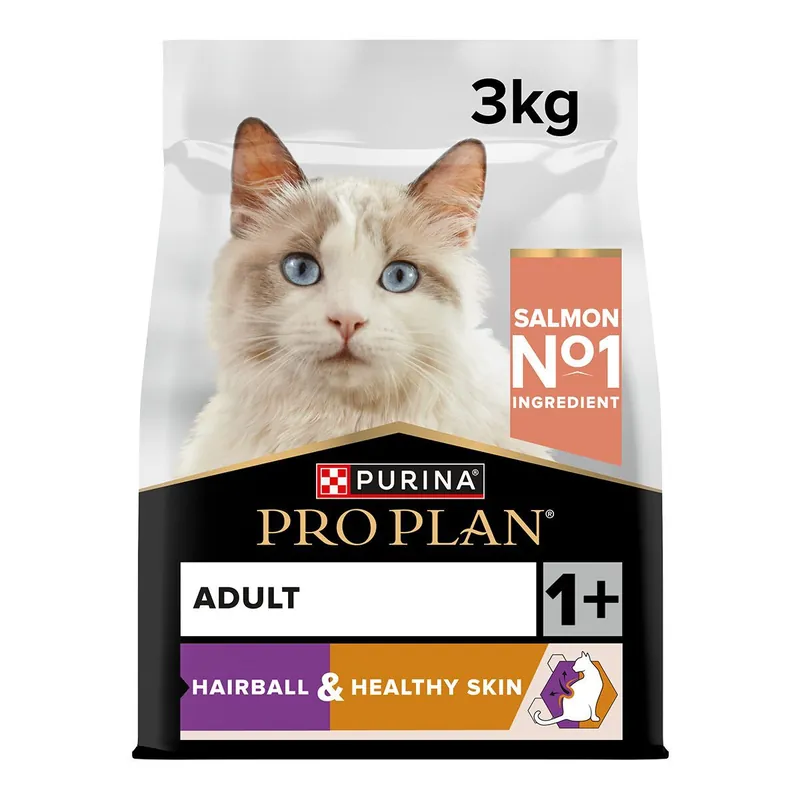 Rekommenderas | Purina Pro Plan Cat Adult Hairball & Healthy Skin Salmon