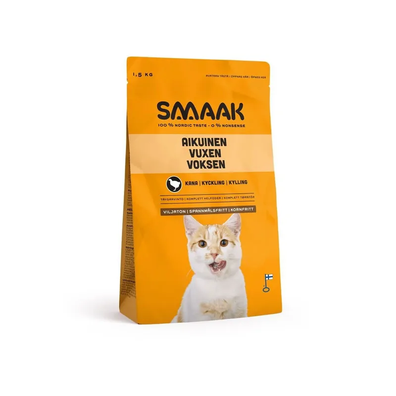 SMAAK Cat Adult Grain Free Kyckling - Nedsatt pris