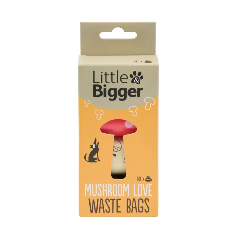 Tryggt köp - Little&Bigger Mushroom Love Bajspåsar 4 x 15 st