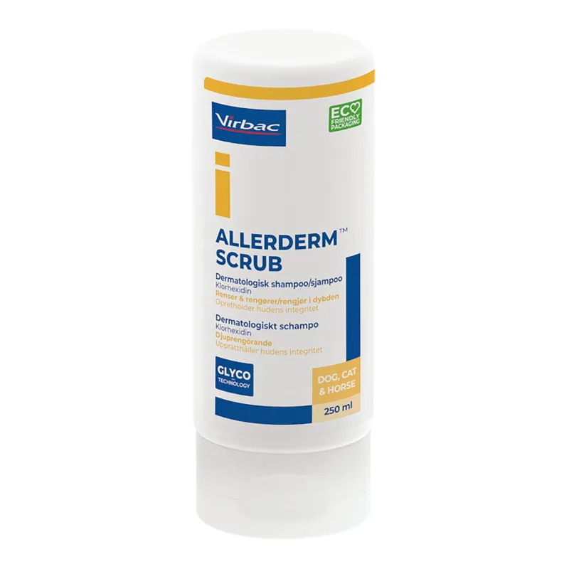 Nytt i sortimentet | Virbac Allerderm Scrub Schampo för Hund & Katt 250 ml