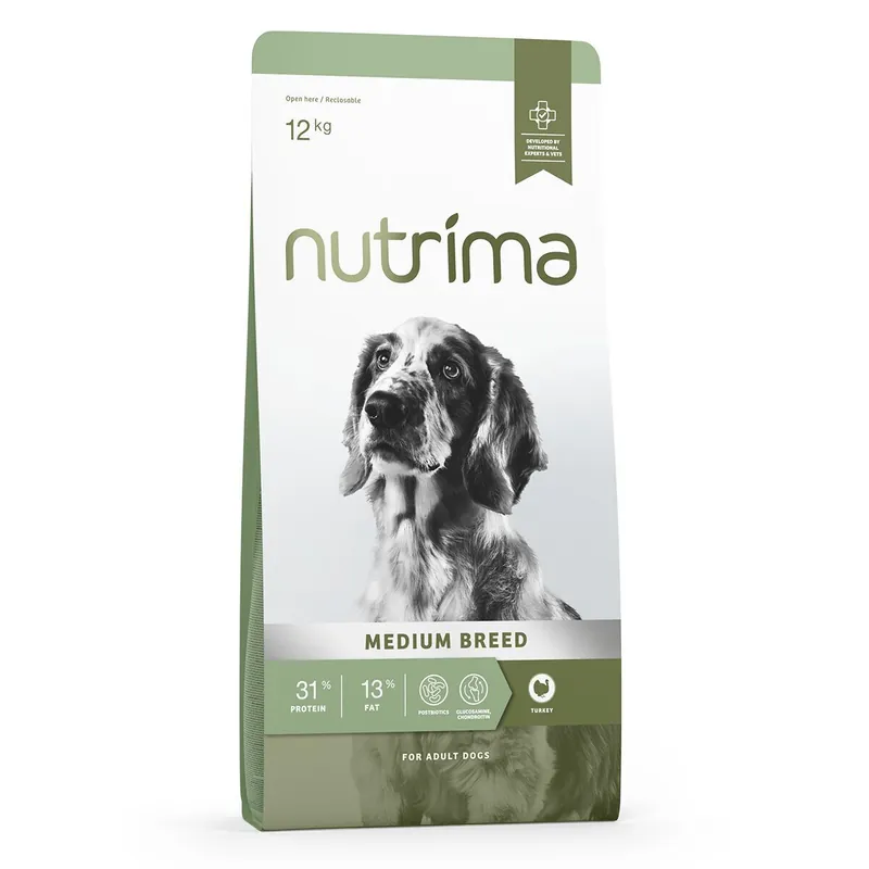 Nutrima Dog Adult Medium Breed Turkey Torrfoder till Hund - Passa på nu