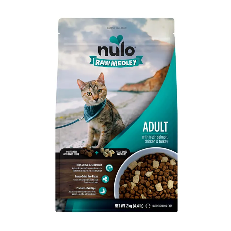 Kanonerbjudande | Nulo Raw Medley Cat Adult Fresh Salmon, Chicken & Turkey Torrfoder till Katt