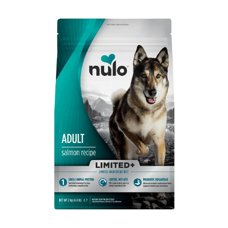 Kan beställas - Nulo Limited+ Dog Adult Fresh Salmon Torrfoder till Hund