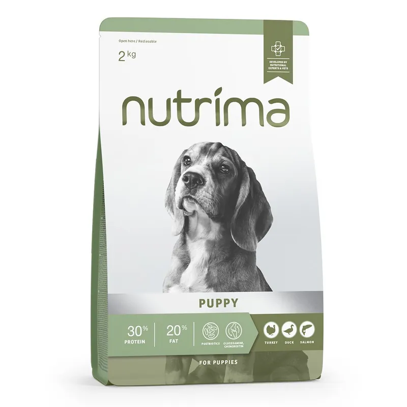 Nutrima Puppy Turkey, Duck & Salmon Torrfoder till Valp | Passa på