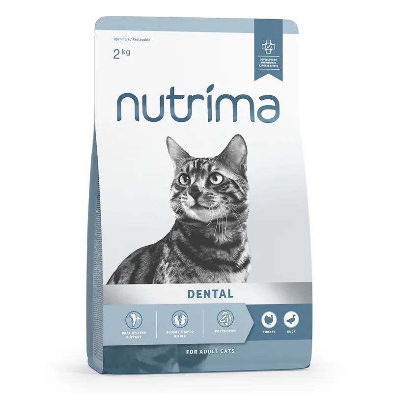 Klar att skickas | Nutrima Cat Adult Dental Turkey & Duck Torrfoder till Katt