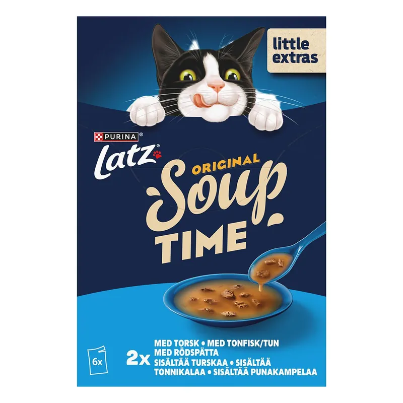 Latz Soup Fish Selection Fisksoppa till Katt 6x48 g | Få kvar i lager