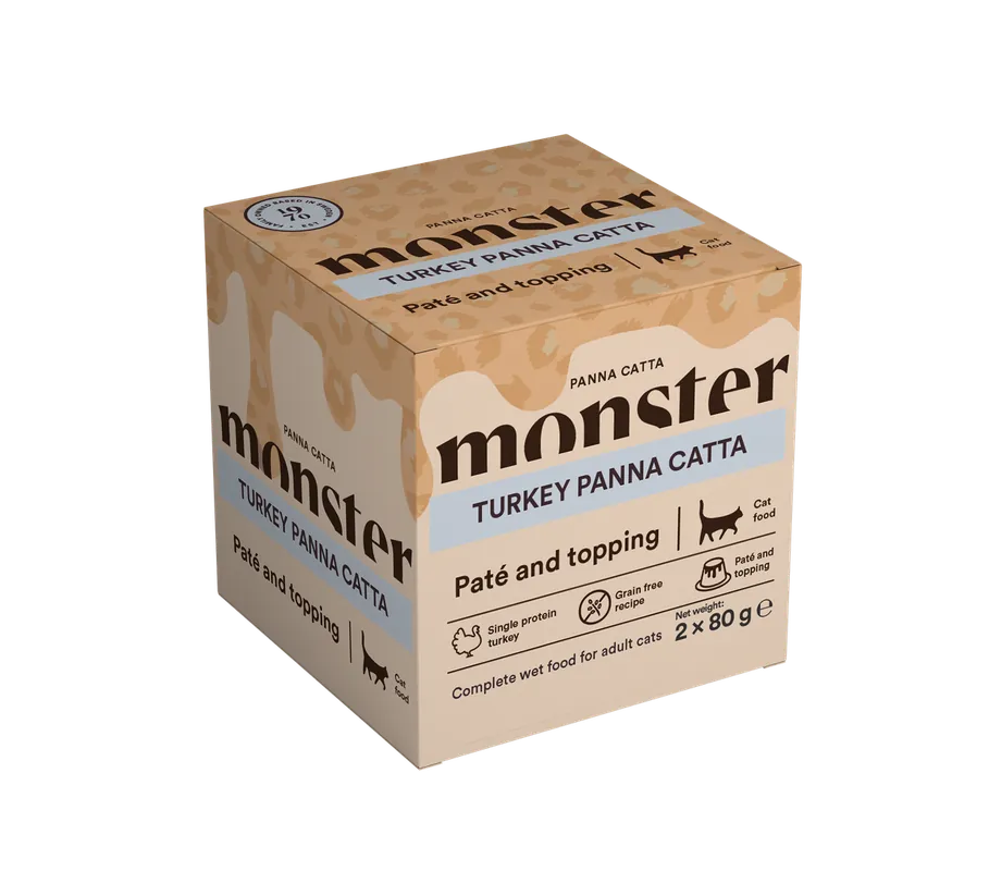 Sänkt pris | Panna Catta Turkey Paté Våtfoder till Katt - 2 x 80 g