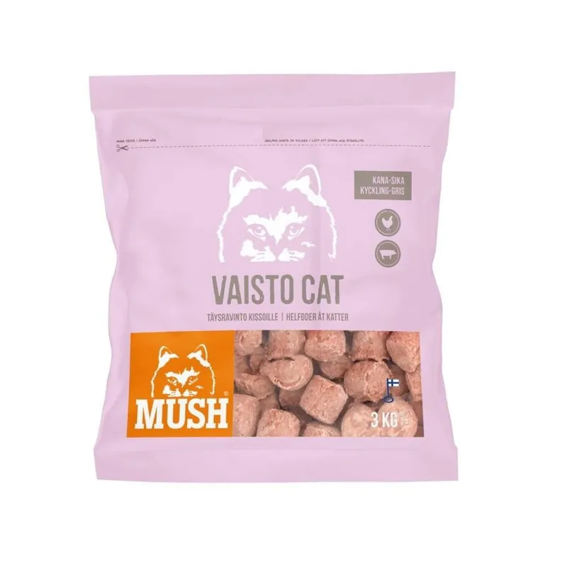 Premium - Mush Vaisto Cat Kyckling-Gris