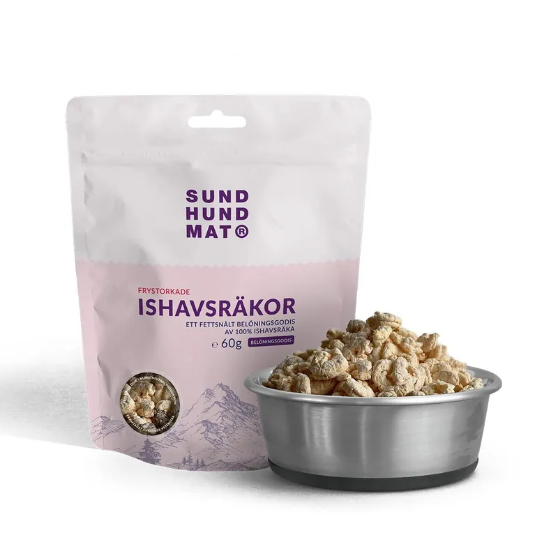 Precis tillagt | Sund Hundmat Frystorkade Ishavsräkor 60g