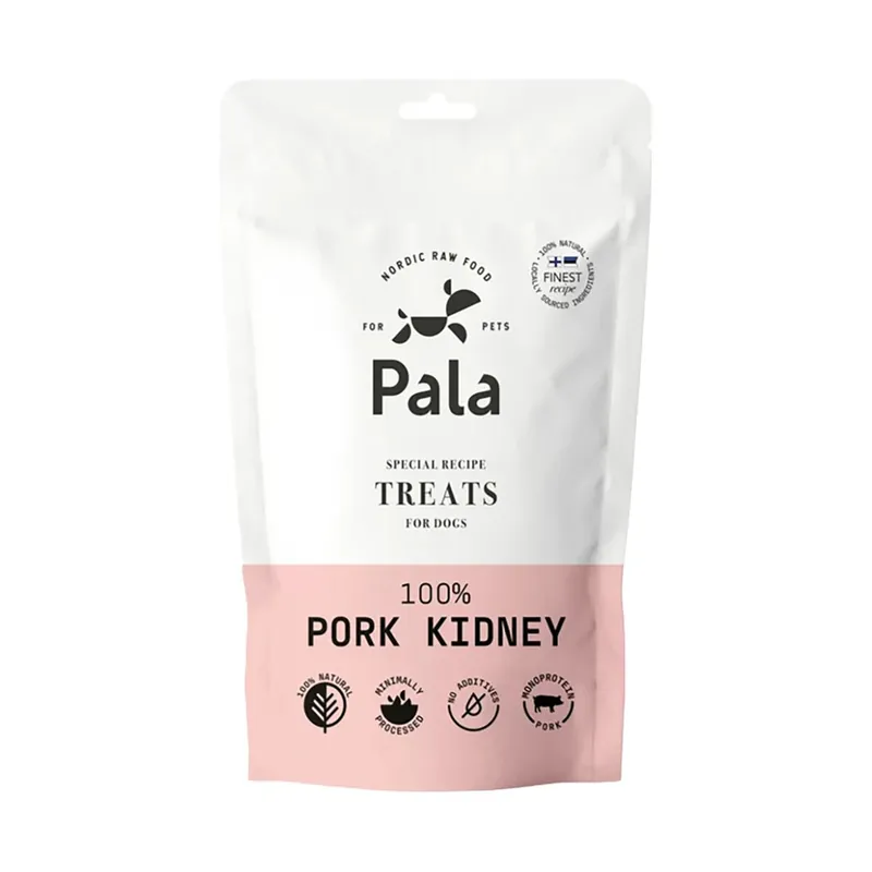 Specialpris - Pala 100% Pork Kidney Lufttorkat Hundgodis 100 g