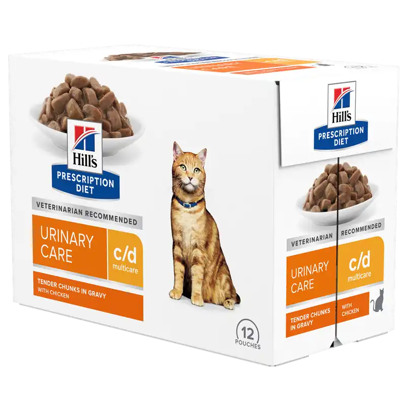 Mycket efterfrågad - Hills Prescription Diet Feline c/d Multicare Urinary Care Chicken 12x85 g