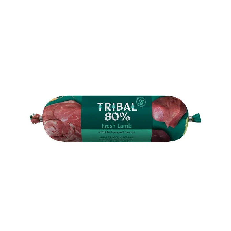 Under begränsad tid - Tribal Dog 80% Lamb Sausage Hundfoder 300 g