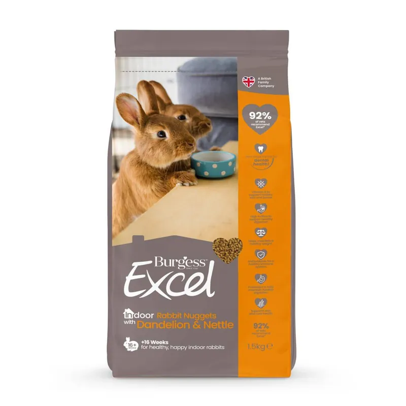 Burgess Excel Rabbit Indoor Kaninfoder 1,5 kg - Smidig beställning