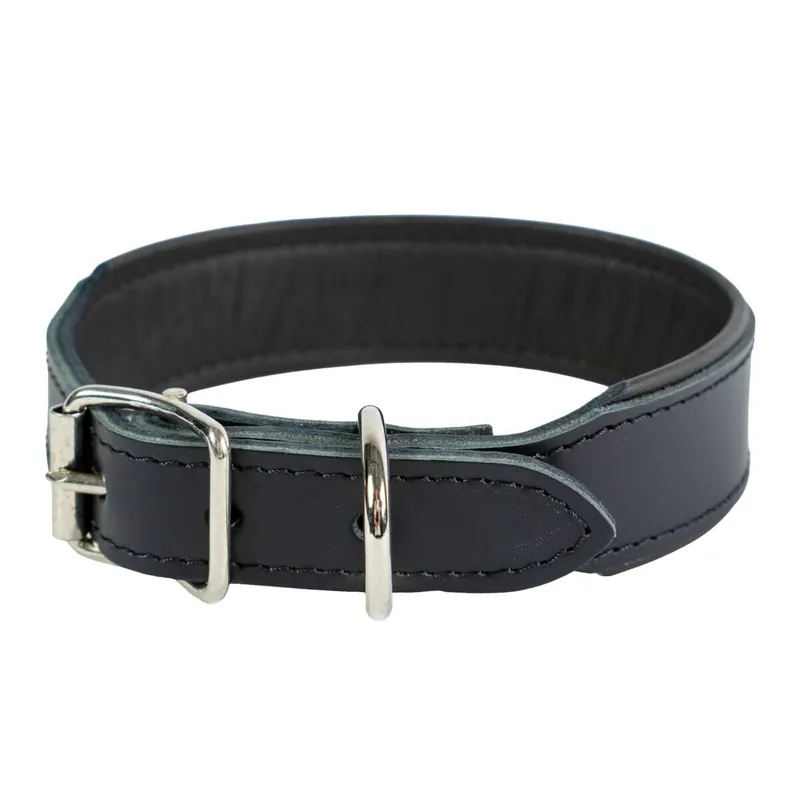 Feel Leather Wyder Läderhalsband Svart - Superpris