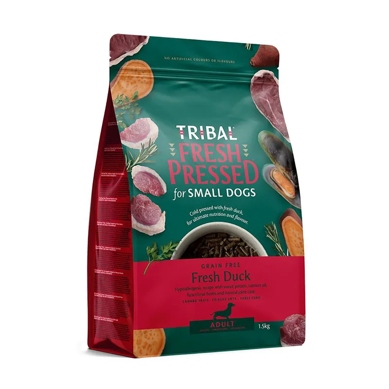 Tribal Fresh Pressed Dog Small Breed Adult Duck Torrfoder till Hund 1,5 kg - Specialpris