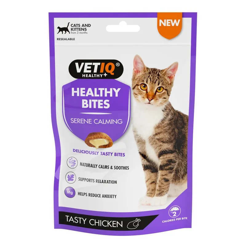 Bara idag | VetIQ Cat Healthy Bites Calming Godis till Katt & Kattunge 65 g