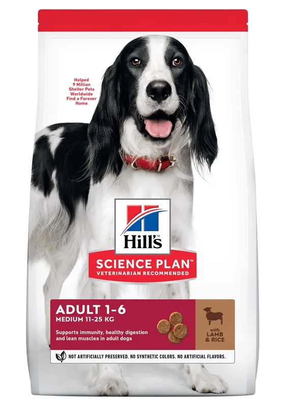 Nyhet hos oss - Hills Science Plan Canine Medium Adult Lamb & Rice 2,5 kg