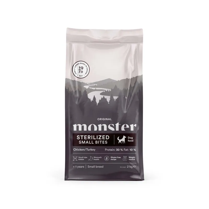Bästa pris - Dog Original Sterilized Small Bites Chicken & Turkey Torrfoder till Hund - 2 kg