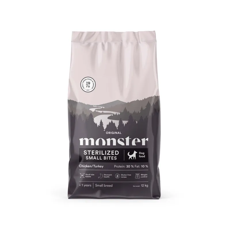 Dog Original Sterilized Small Bites Chicken & Turkey Torrfoder till Hund - 12 kg - Väl omtyckt