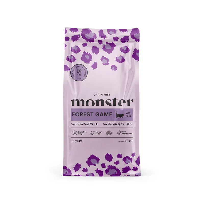 Storsäljare - Grain Free Adult Forest Game Torrfoder till Katt - 2 kg