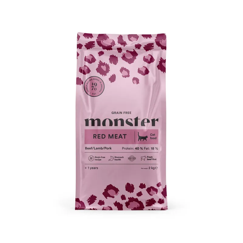 Grain Free Adult Red Meat Torrfoder till Katt - 2 kg | Prissänkt