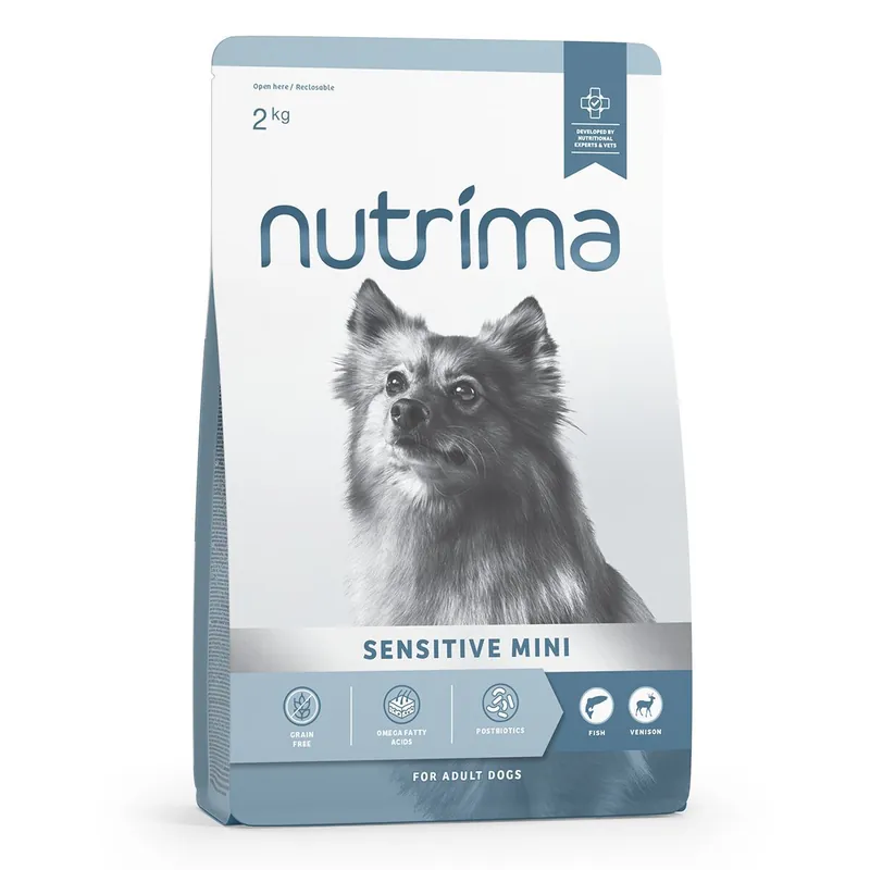 Nutrima Dog Adult Sensitive Mini Fish & Venison Torrfoder till Hund - Spara nu