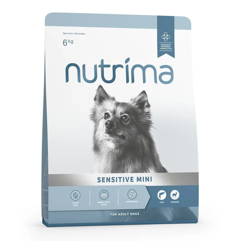 Deal - Nutrima Dog Adult Sensitive Mini Fish & Venison Torrfoder till Hund