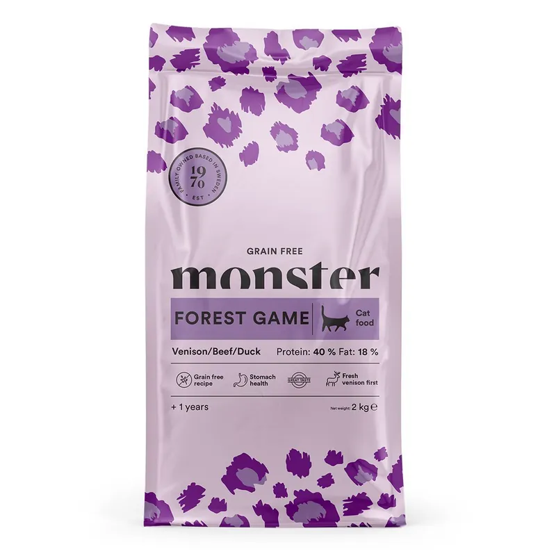Extra bra pris - Monster Cat Adult Grain Free Forest Game Torrfoder till Katt