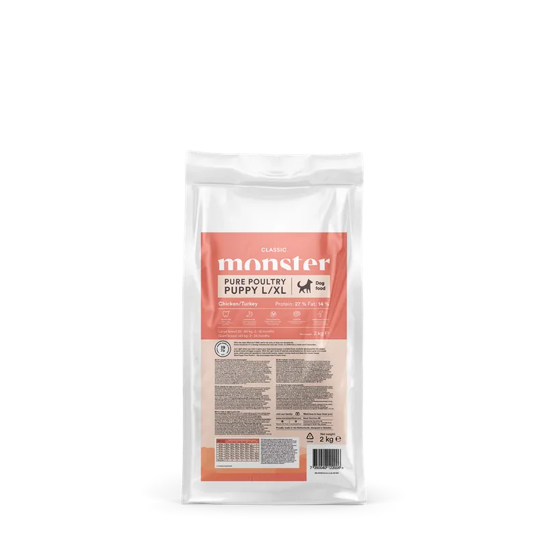 Premium | Monster Dog Classic Puppy Pure Poultry L/XL 2 kg