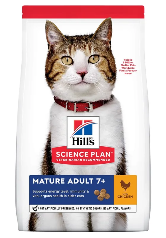 Försäljningssuccé - Torrfoder Hills Science Plan Katt Mature Kyckling 10 kg