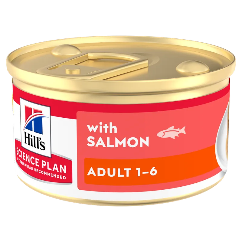 Ny lansering | Hills Science Plan Feline Adult Mousse Salmon 12x85 g