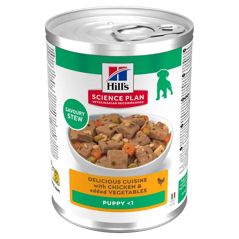 Hills Science Plan Puppy Stew Chicken & Vegetables 12x363 g | Specialpris