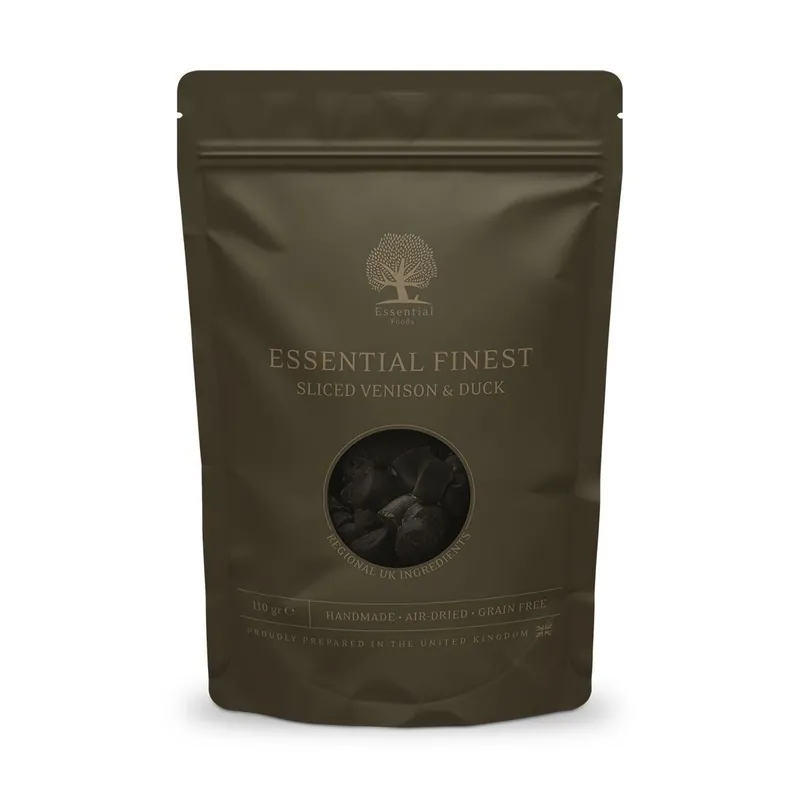 Essential Foods Finest Sliced Hundgodis Vilt & Anka 110 g - Beställ online