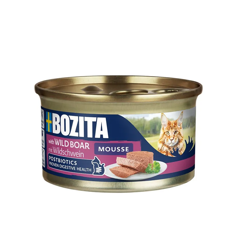Bozita mousse Våtfoder till Katt med Vildsvin 85 g | Snabb leverans