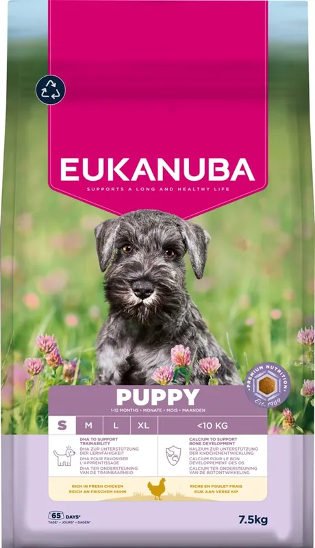 Prisnedsättning | Eukanuba Dog Puppy & Junior Small 7,5 kg
