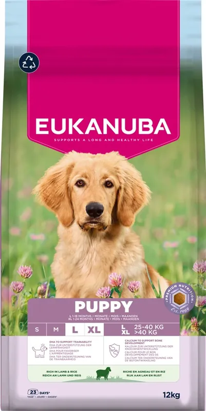Eukanuba Dog Puppy & Junior Large Lamb & Rice 12 kg | Expressleverans