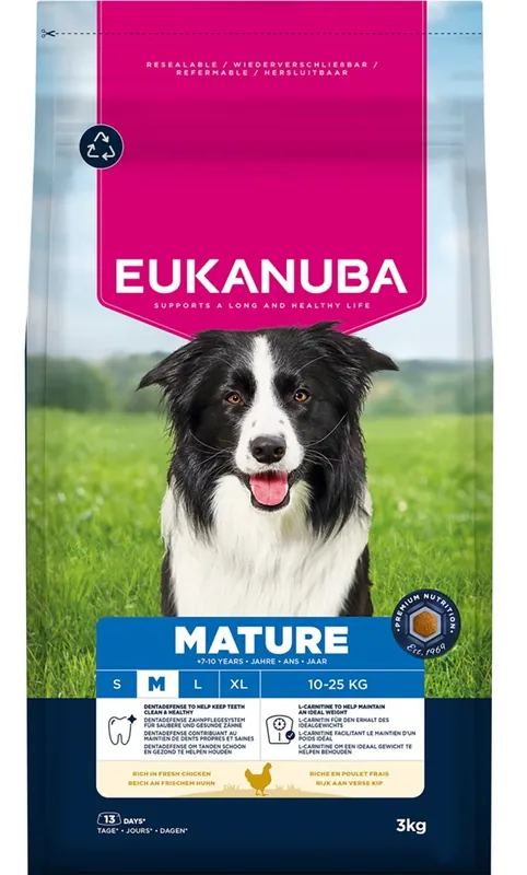 Premium - Eukanuba Dog Mature Medium 3 kg