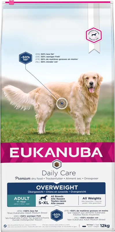 Eukanuba Dog Daily Care Adult Overweight 12 kg - Rabatt