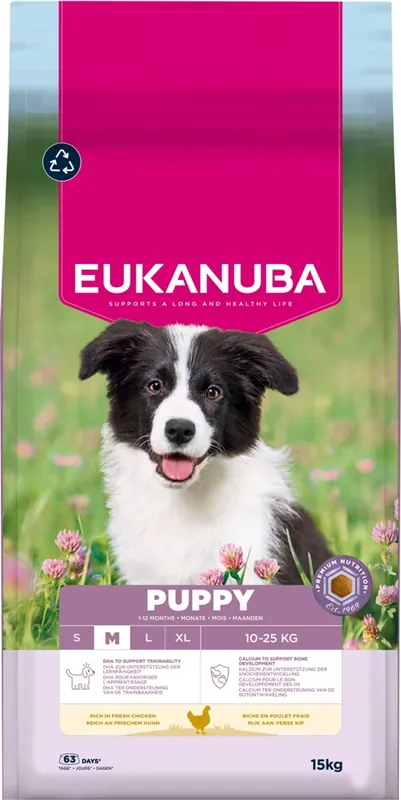 Bra pris just nu | Eukanuba Dog Puppy Medium 15 kg